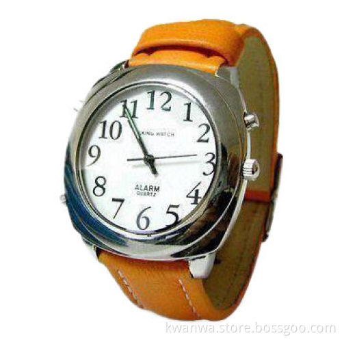 Watch for Blind People with Time and Date Report Function